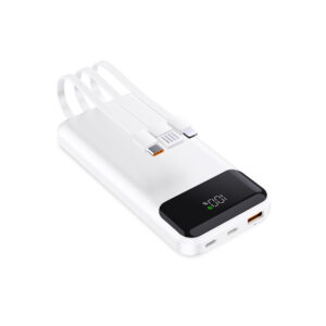 NOX – סוללת גיבוי 10,000MAH עם 3 כבלים מובנים (תמונה 2)