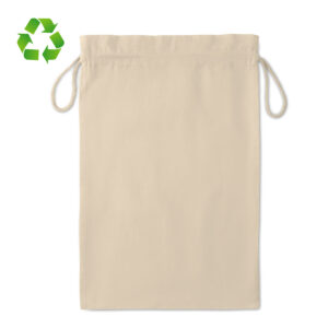 DRAWSTRING – שקית כותנה גדולה עם שרוך (תמונה 2)