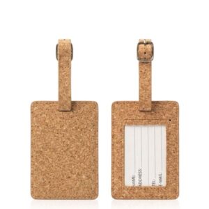 CORK TAG – תג שם למזוודה עם אבזם שעם (תמונה 1)