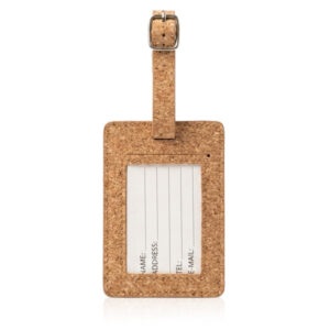 CORK TAG – תג שם למזוודה עם אבזם שעם (תמונה 2)