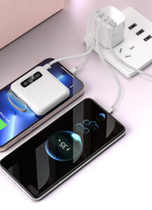 POWERLINK – מטען נייד 10,000mAh עם כבלים מובנים (תמונה 7)