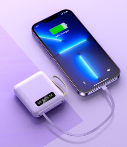 POWERLINK – מטען נייד 10,000mAh עם כבלים מובנים (תמונה 10)