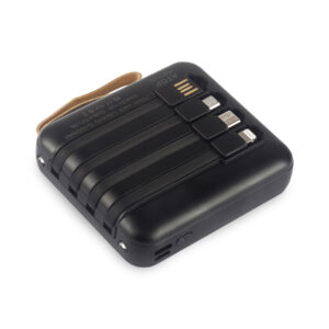 POWERLINK – מטען נייד 10,000mAh עם כבלים מובנים (תמונה 1)